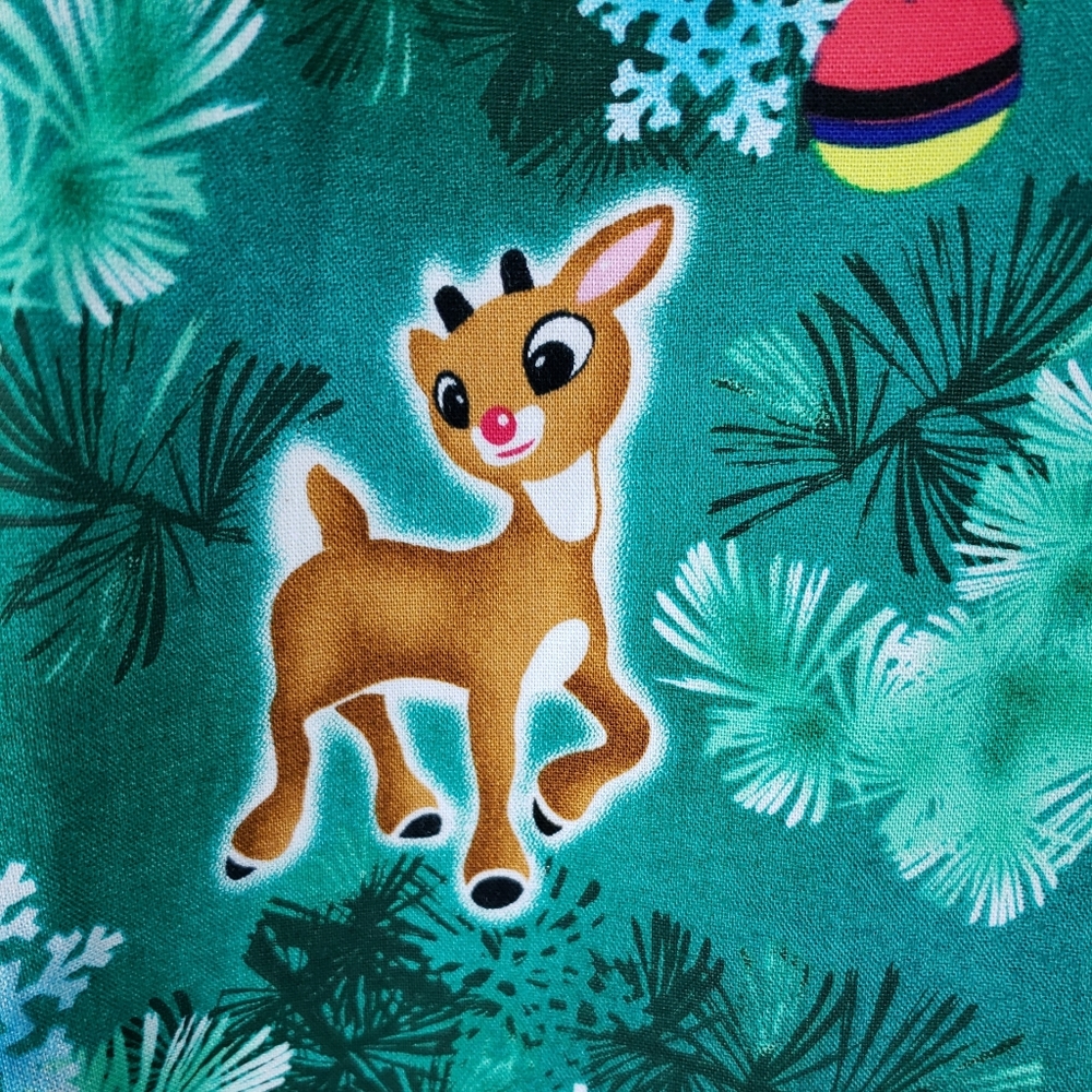 Women's Christmas Scrubs Rudolph The Red Nose Reindeer - Picture 9 of 9